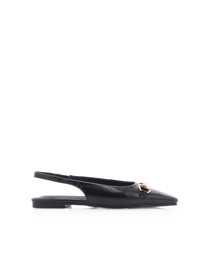 MARJORIE - BLACK SHINE-Flats-Billini-Billini