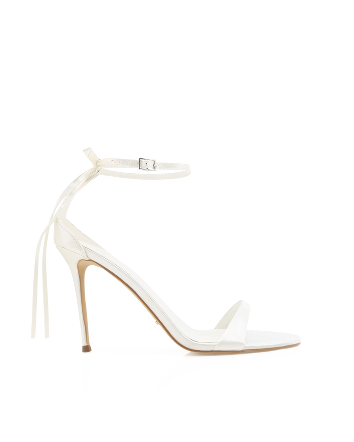 MATTIE - WHITE SATIN-Heels-Billini-Billini