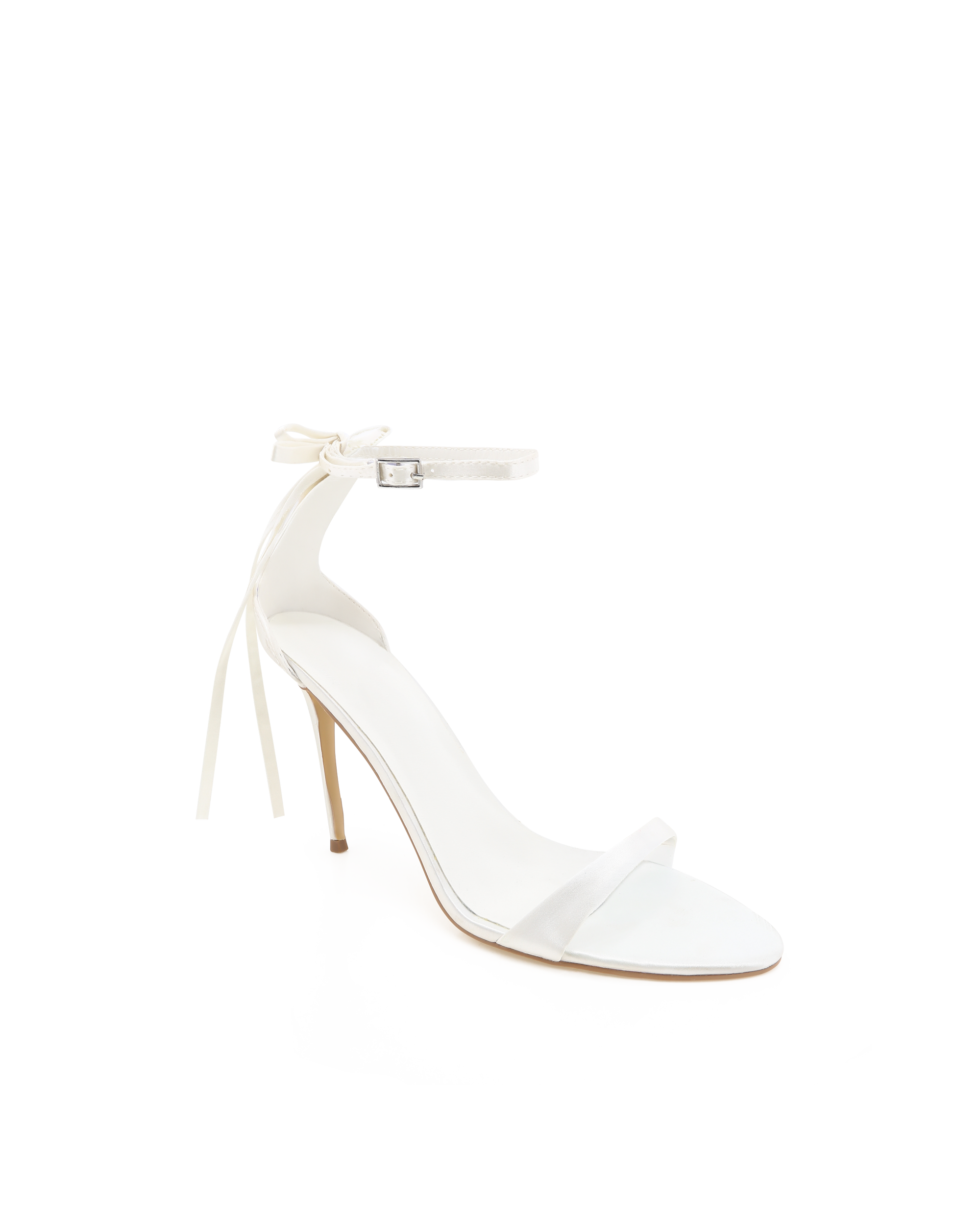 MATTIE - WHITE SATIN-Heels-Billini-Billini