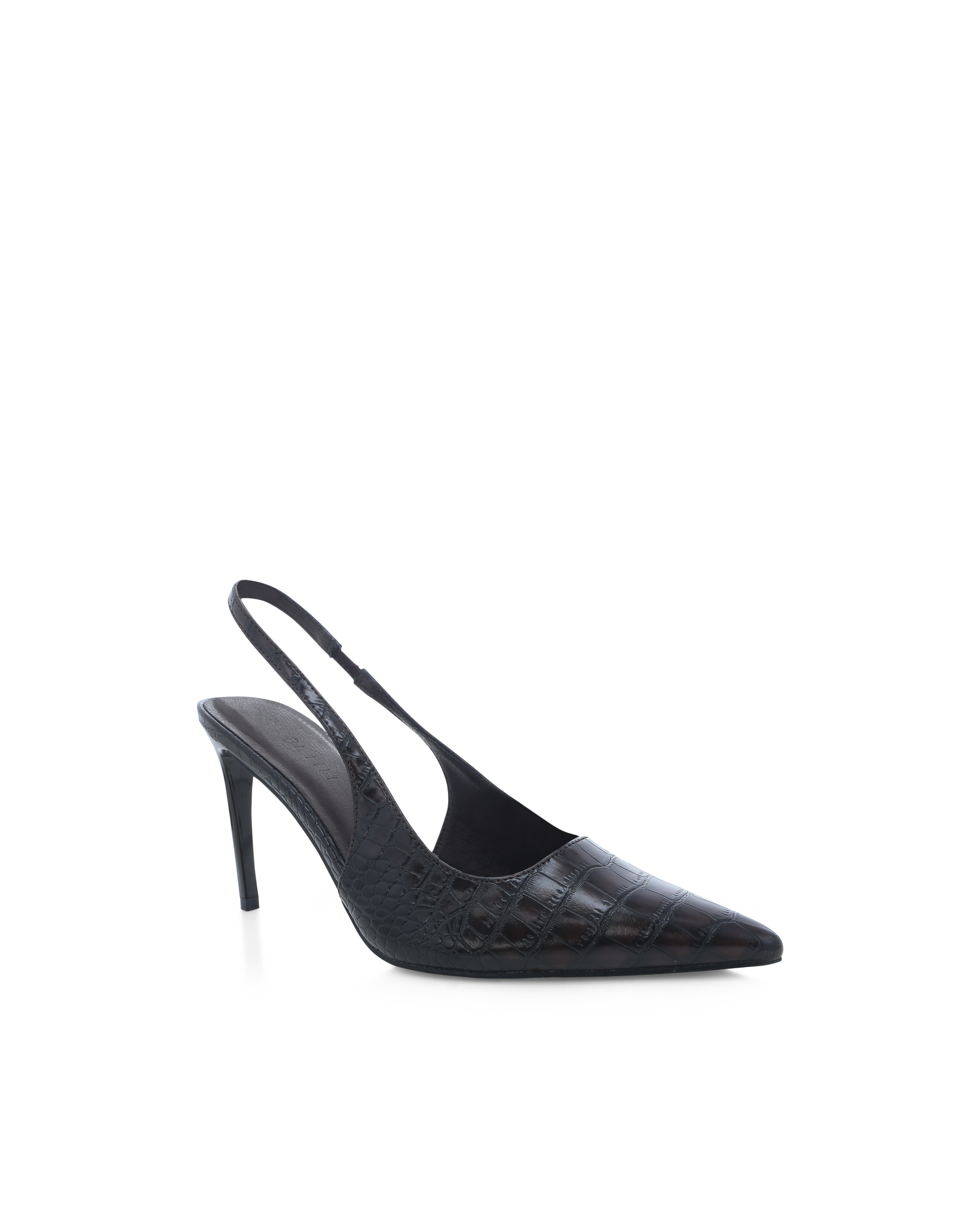 MAXIMILIAN - DARK CACAO CROC-PUMPS-Billini-Billini
