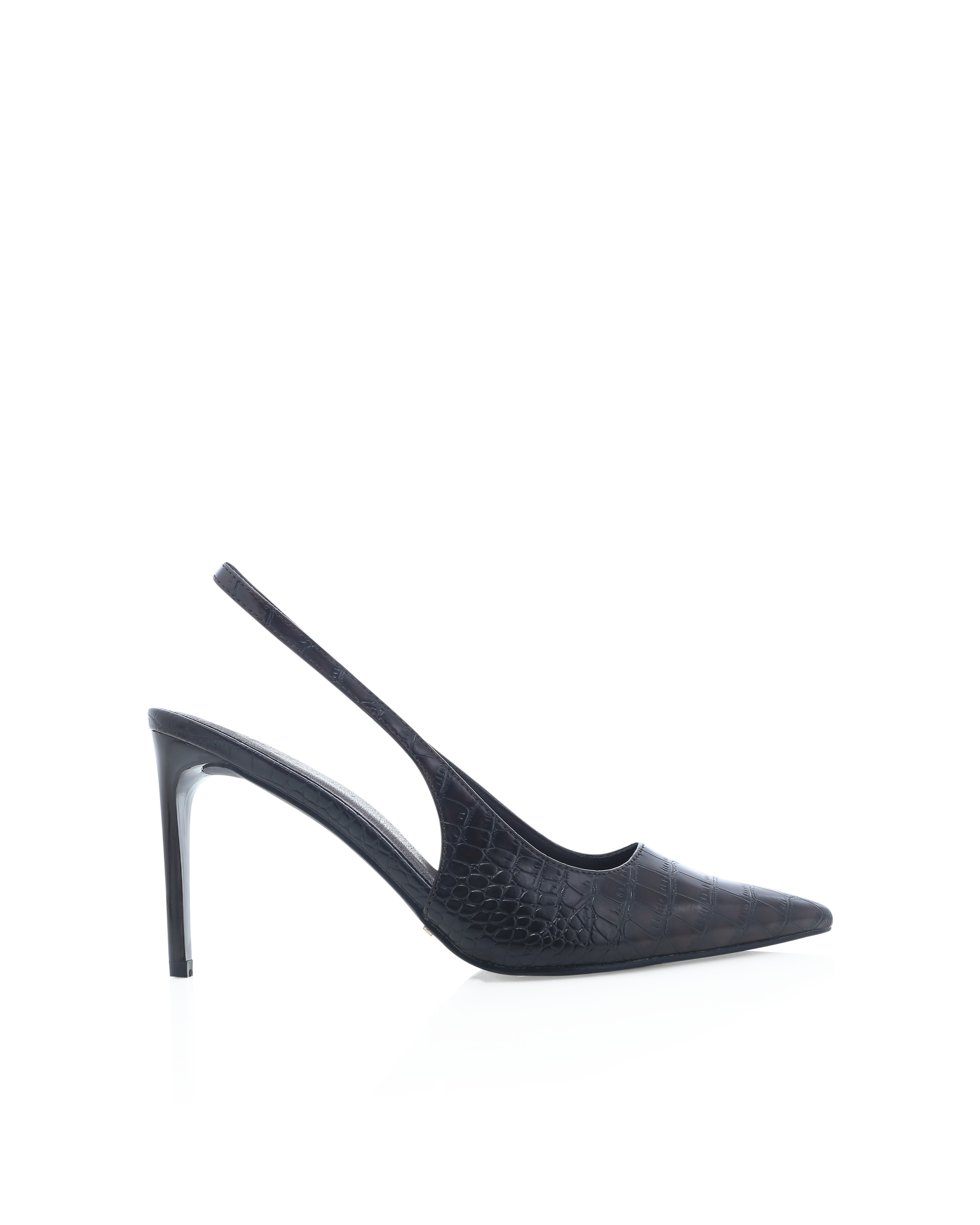 MAXIMILIAN - DARK CACAO CROC-PUMPS-Billini-Billini