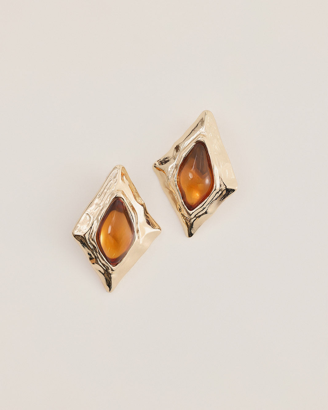 JAQUE EARRINGS - GOLD-AMBER-JEWELLERY-Billini-Billini