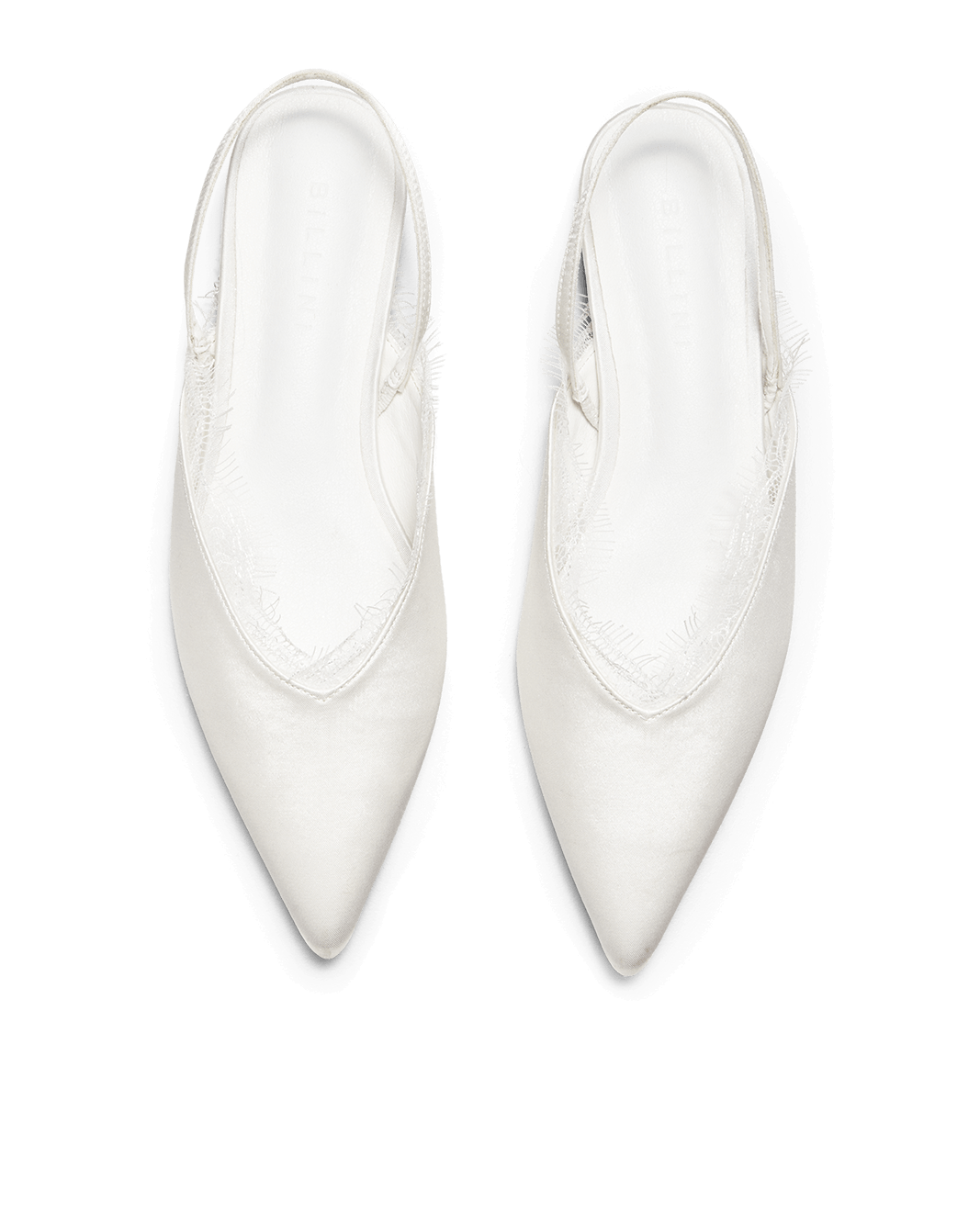 MAYRA - WHITE SATIN-Flats-Billini-Billini