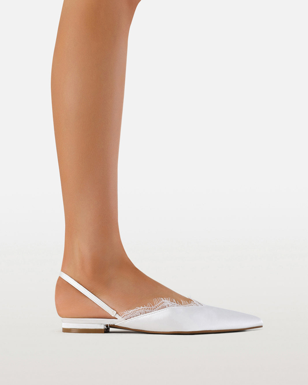 MAYRA - WHITE SATIN-Flats-Billini-Billini