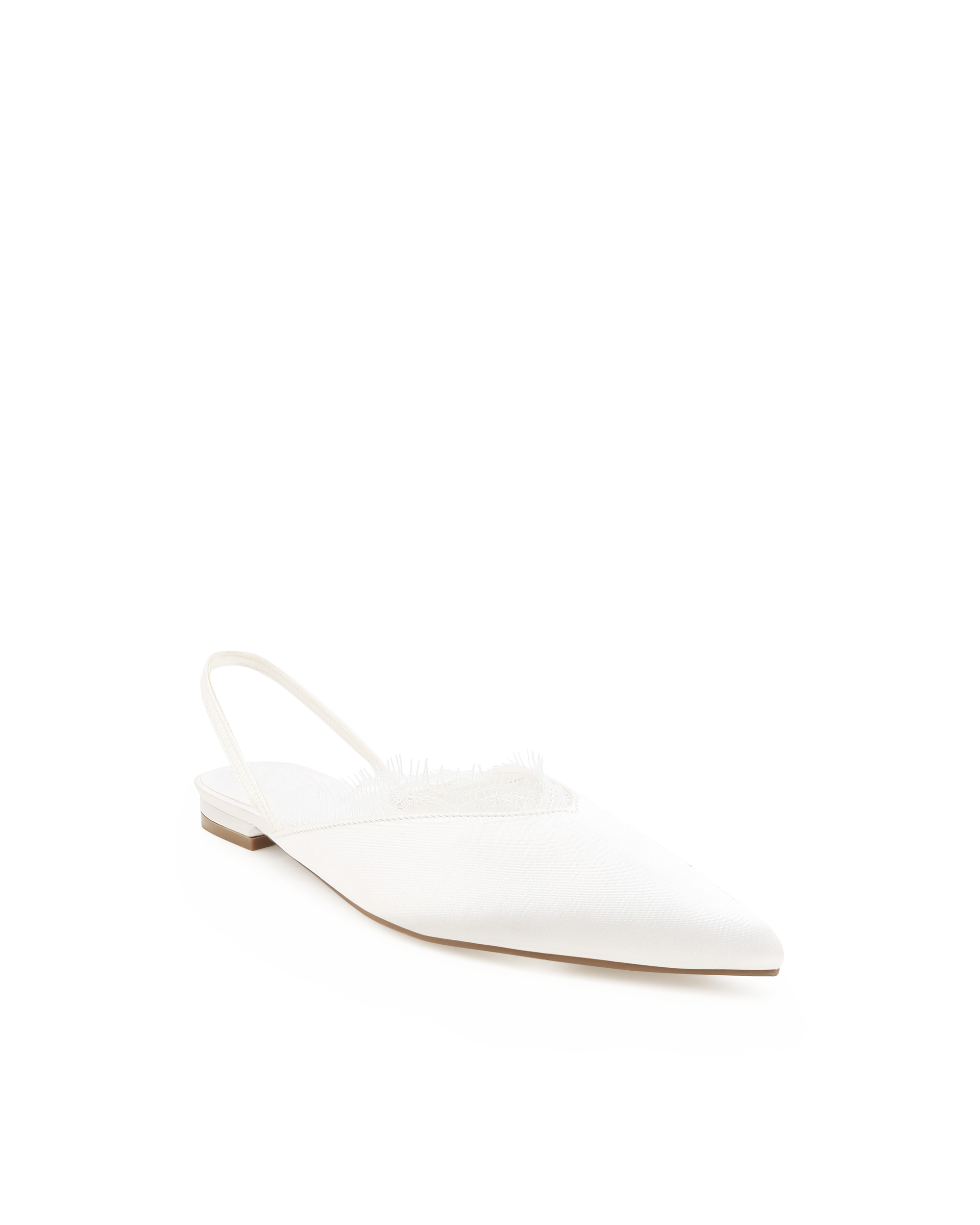 MAYRA - WHITE SATIN-Flats-Billini-Billini
