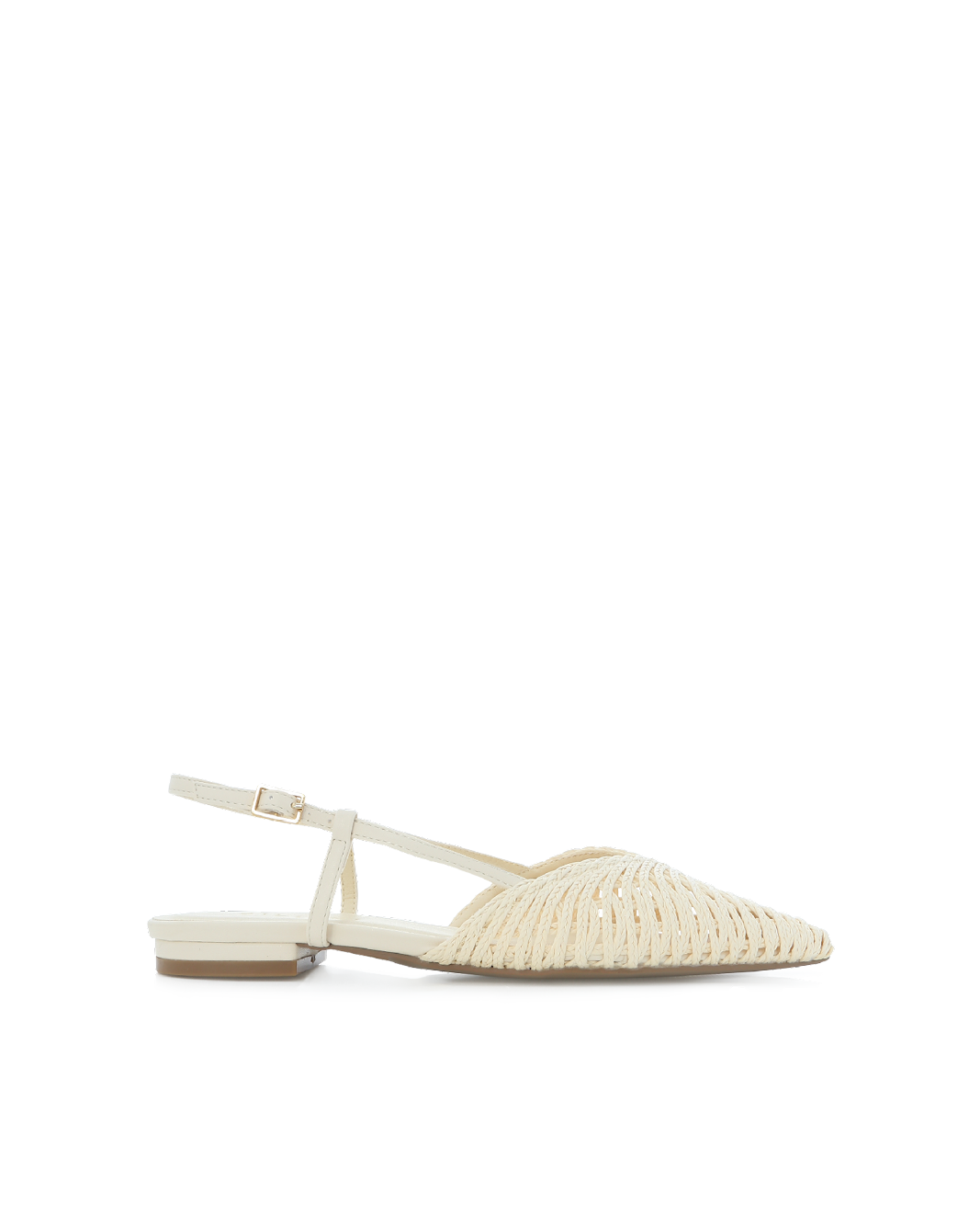 MAZE - IVORY RAFFIA WEAVE-Flats-Billini-Billini