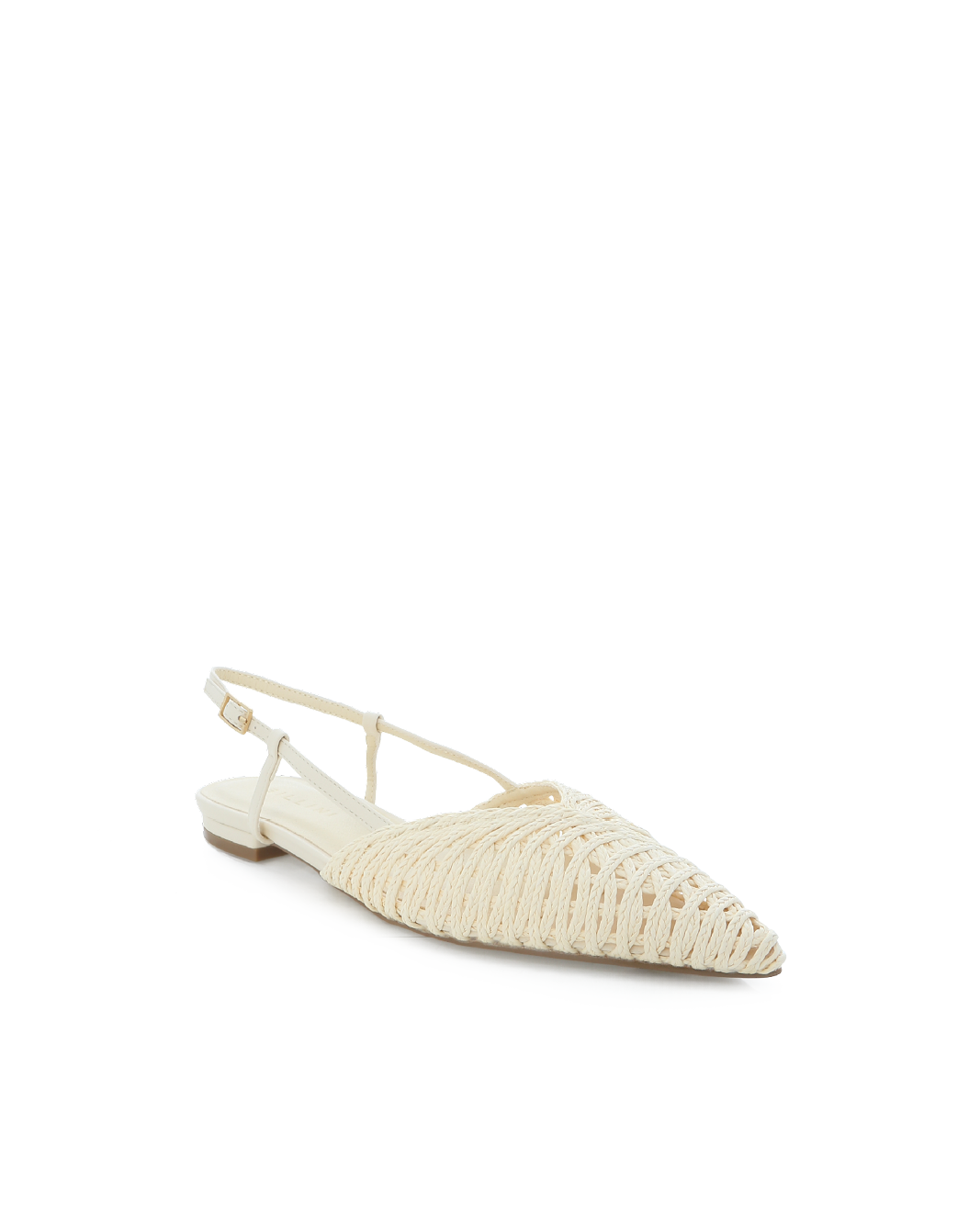 MAZE - IVORY RAFFIA WEAVE-Flats-Billini-Billini