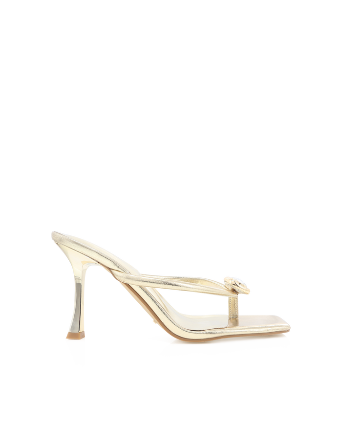 MAZIE - GOLD METALLIC-Heels-Billini-Billini