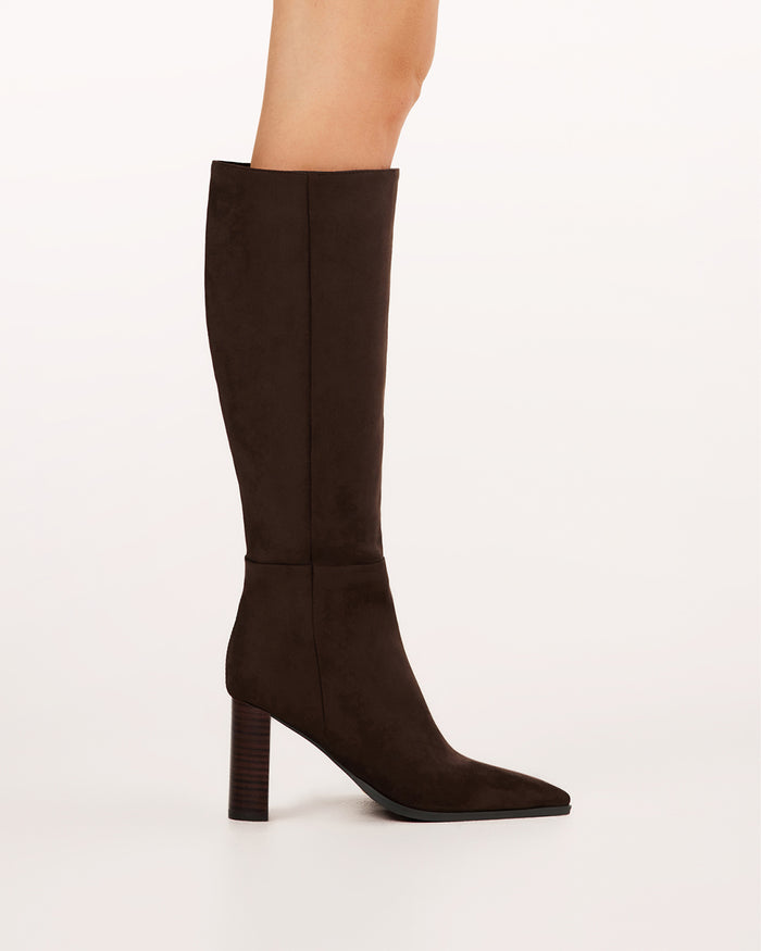 MELINA - DARK CACAO SUEDE-Boots-Billini-Billini