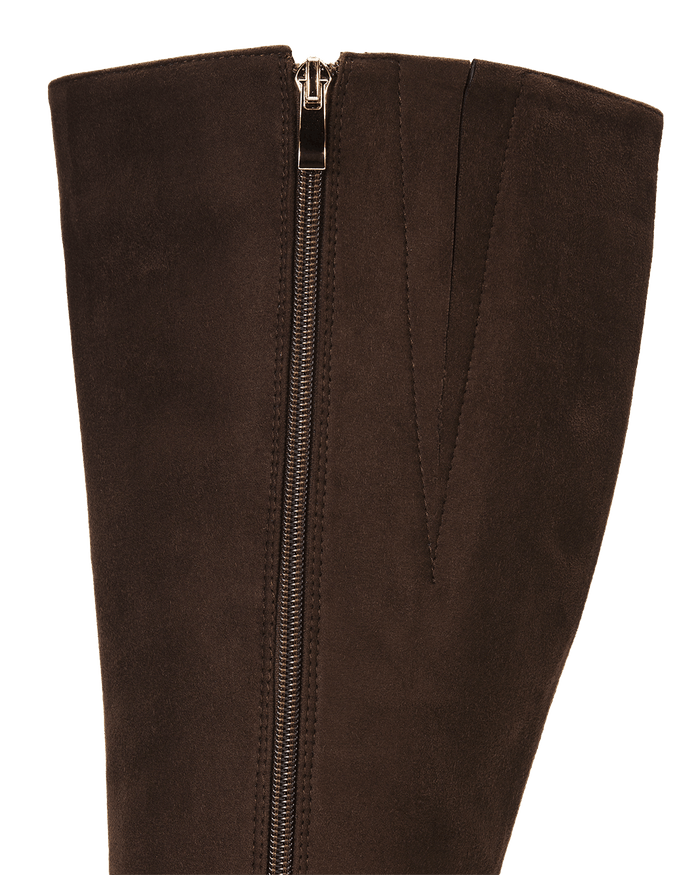 MELINA CURVE - DARK CACAO SUEDE-Boots-Billini-Billini