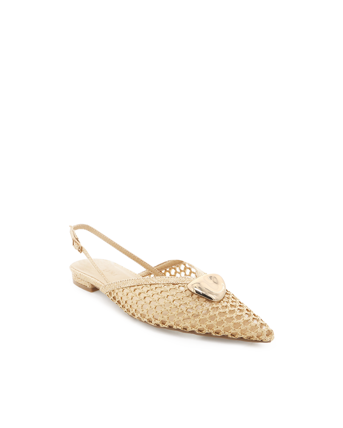 MIGUEL - NATURAL RAFFIA-Flats-Billini-Billini