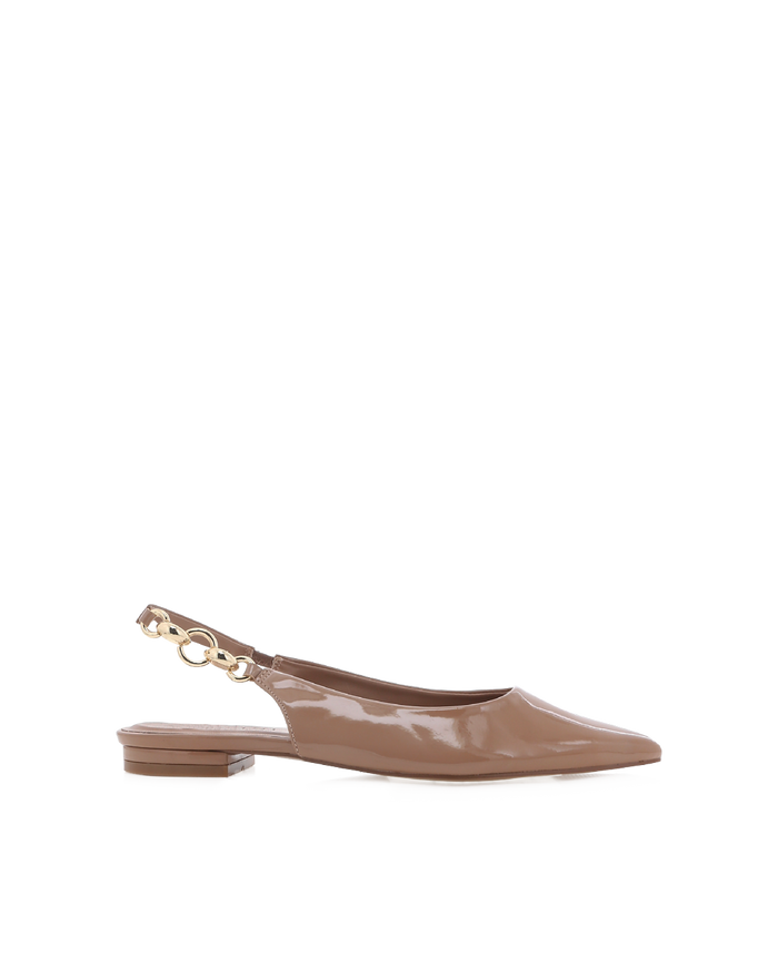 MILO - TAUPE PATENT-Flats-Billini-Billini