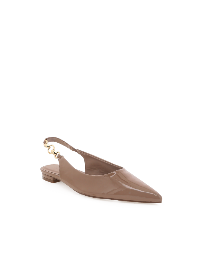 MILO - TAUPE PATENT-Flats-Billini-Billini