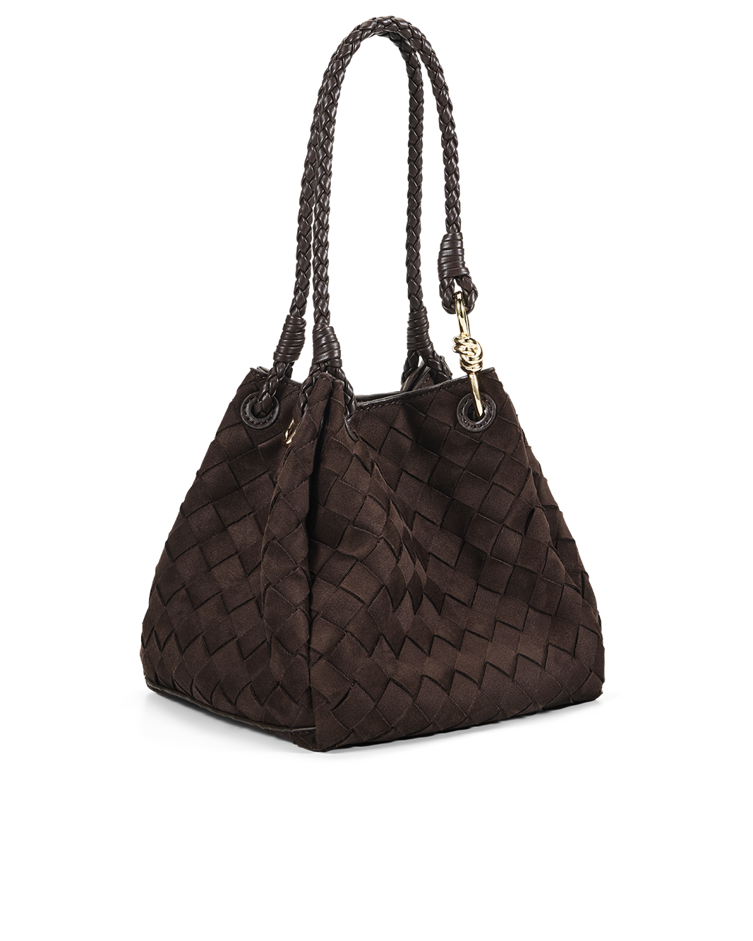 MINI LENI BAG - DARK CACAO SUEDE-Handbags-Billini-Billini