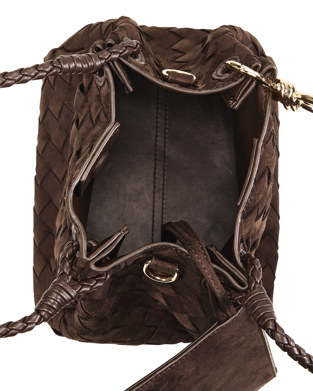 MINI LENI BAG - DARK CACAO SUEDE-Handbags-Billini-Billini