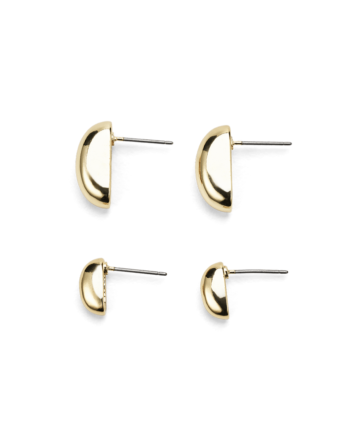 MODA EARRINGS 2 PACK - GOLD PLATED 18K-JEWELLERY-Billini-Billini