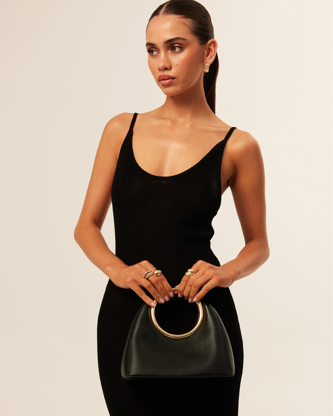 MONROE HANDLE BAG - BLACK-Handbags-Billini-O/S-Billini