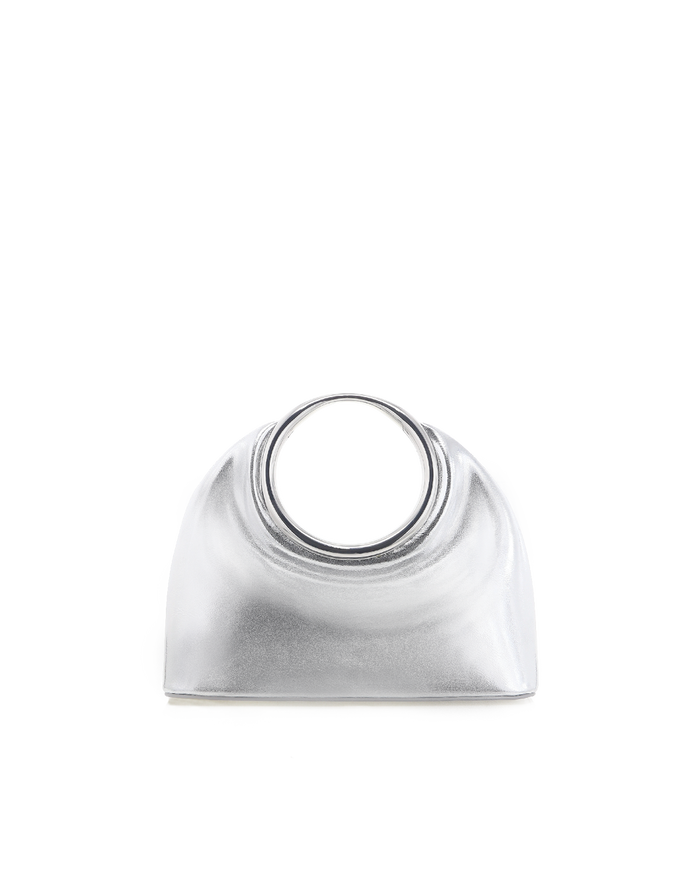 MONROE HANDLE BAG - SILVER METALLIC-Handbags-Billini-Billini