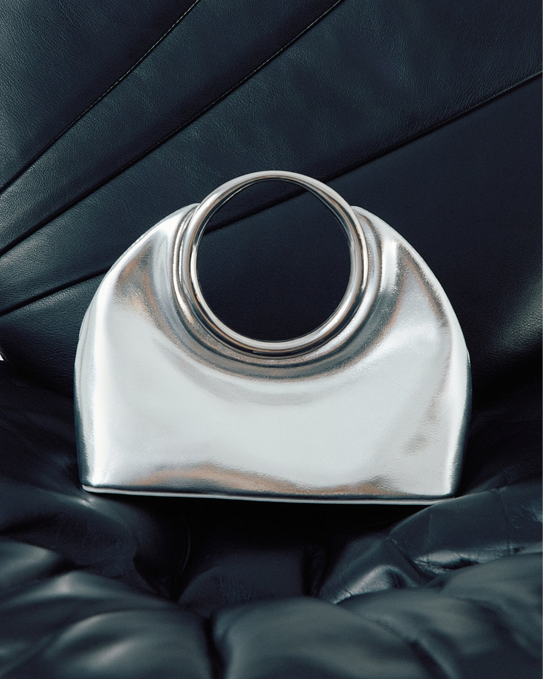 MONROE HANDLE BAG - SILVER METALLIC-Handbags-Billini-Billini