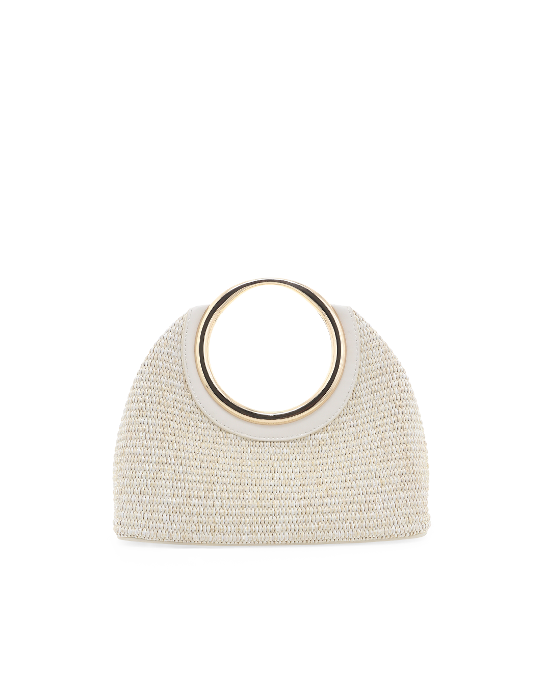 MONROE RAFFIA HANDLE BAG - CREAM RAFFIA-BONE-Handbags-Billini-Billini