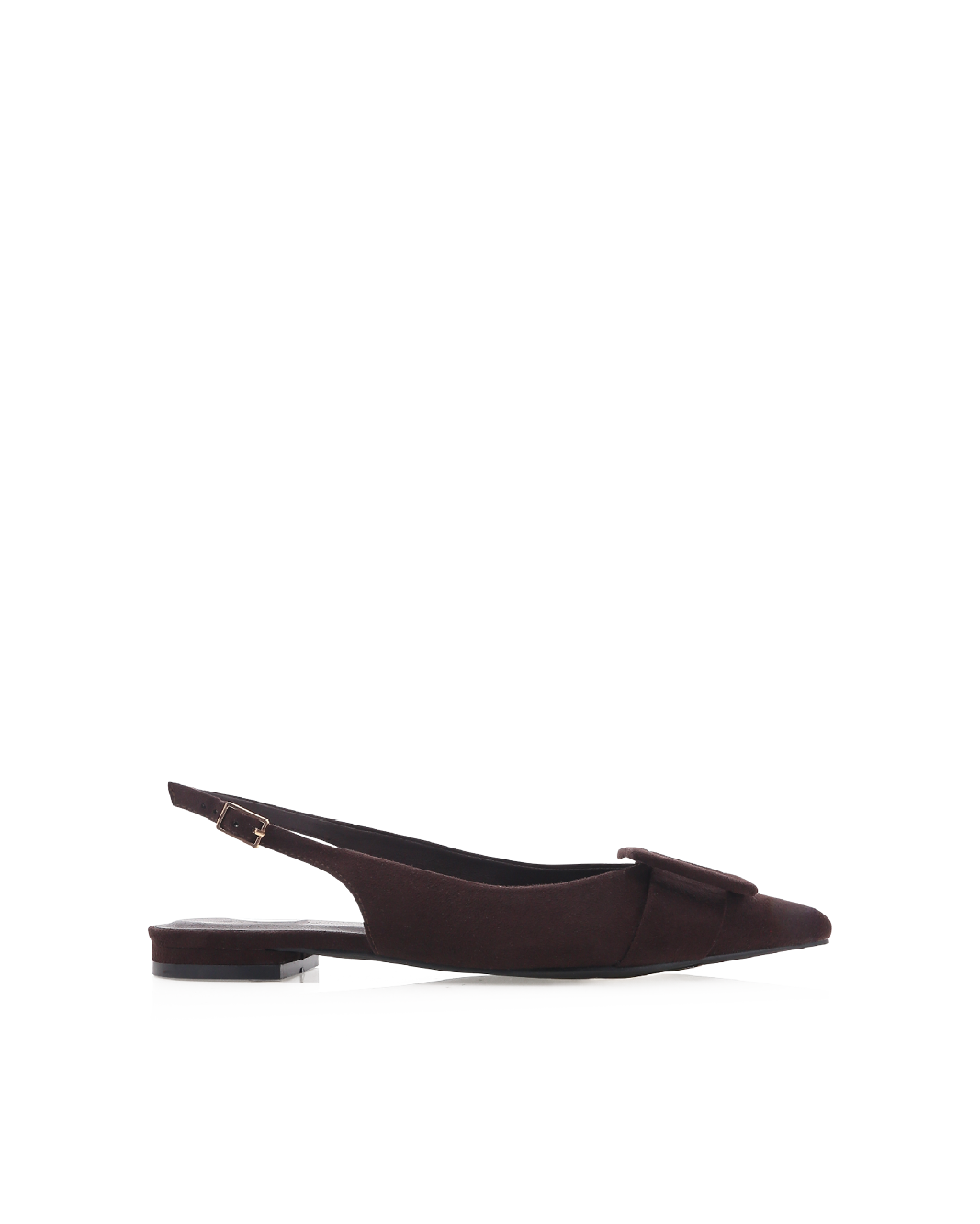 MORWENNA - DARK CACAO SUEDE-Flats-Billini-Billini