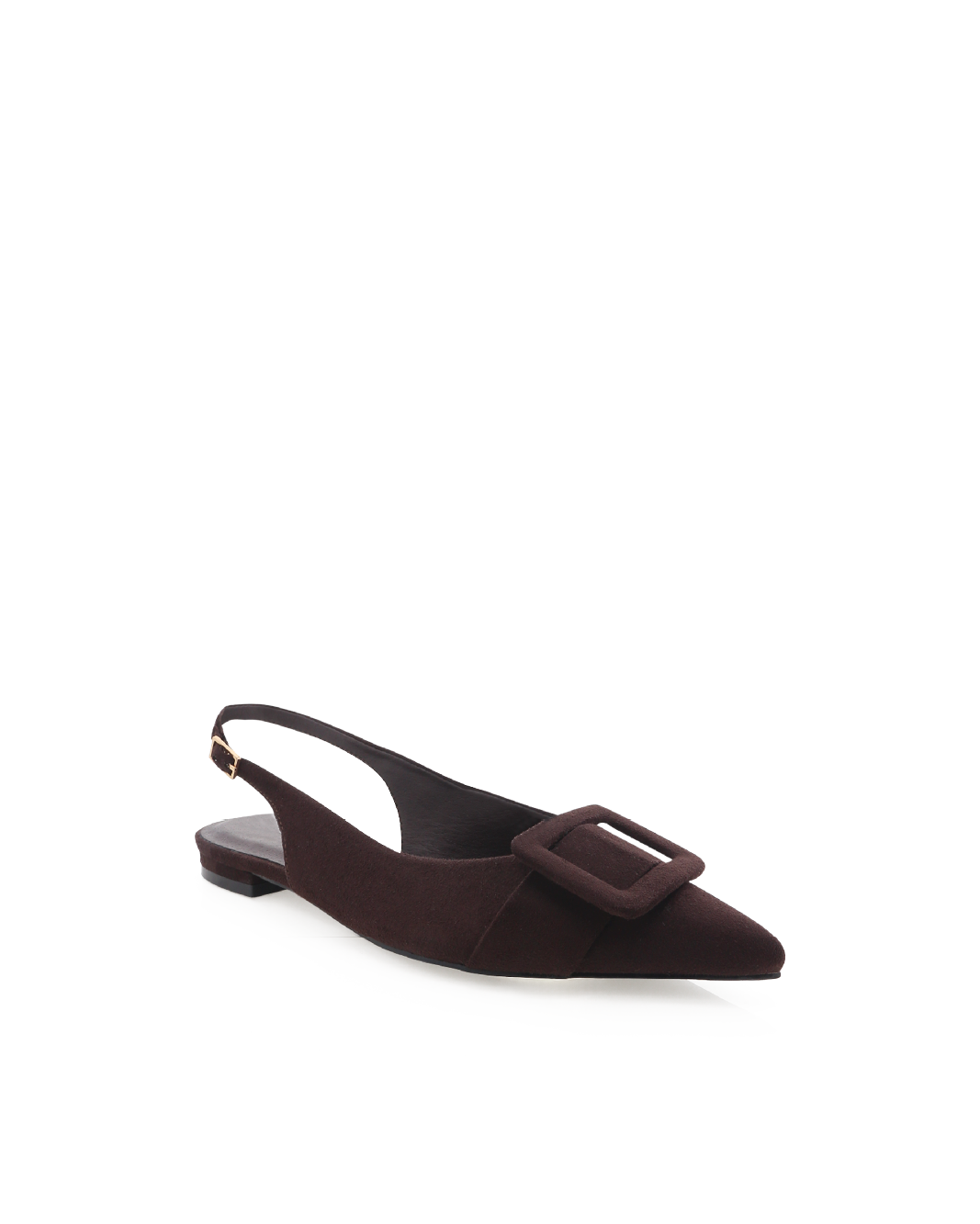 MORWENNA - DARK CACAO SUEDE-Flats-Billini-Billini