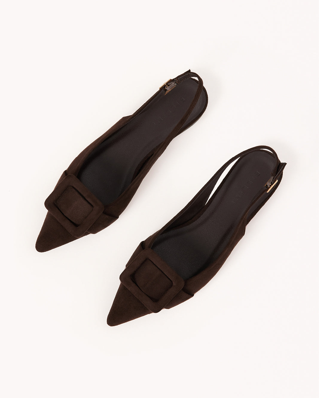 MORWENNA - DARK CACAO SUEDE-Flats-Billini-Billini