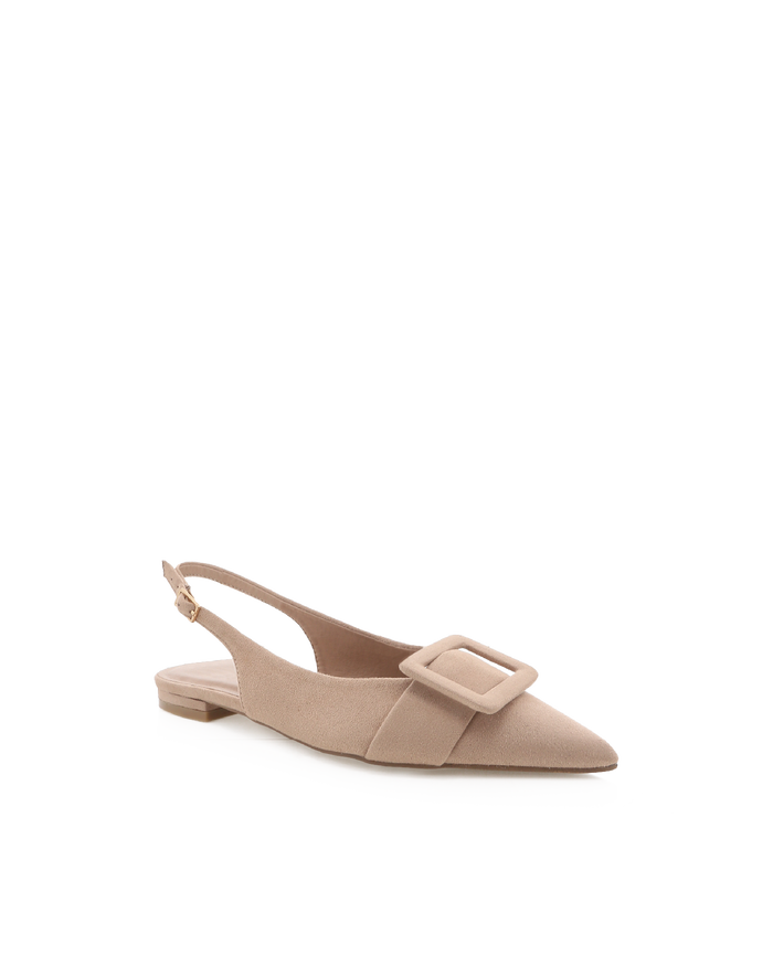 MORWENNA - WHEAT SUEDE-Flats-Billini-Billini