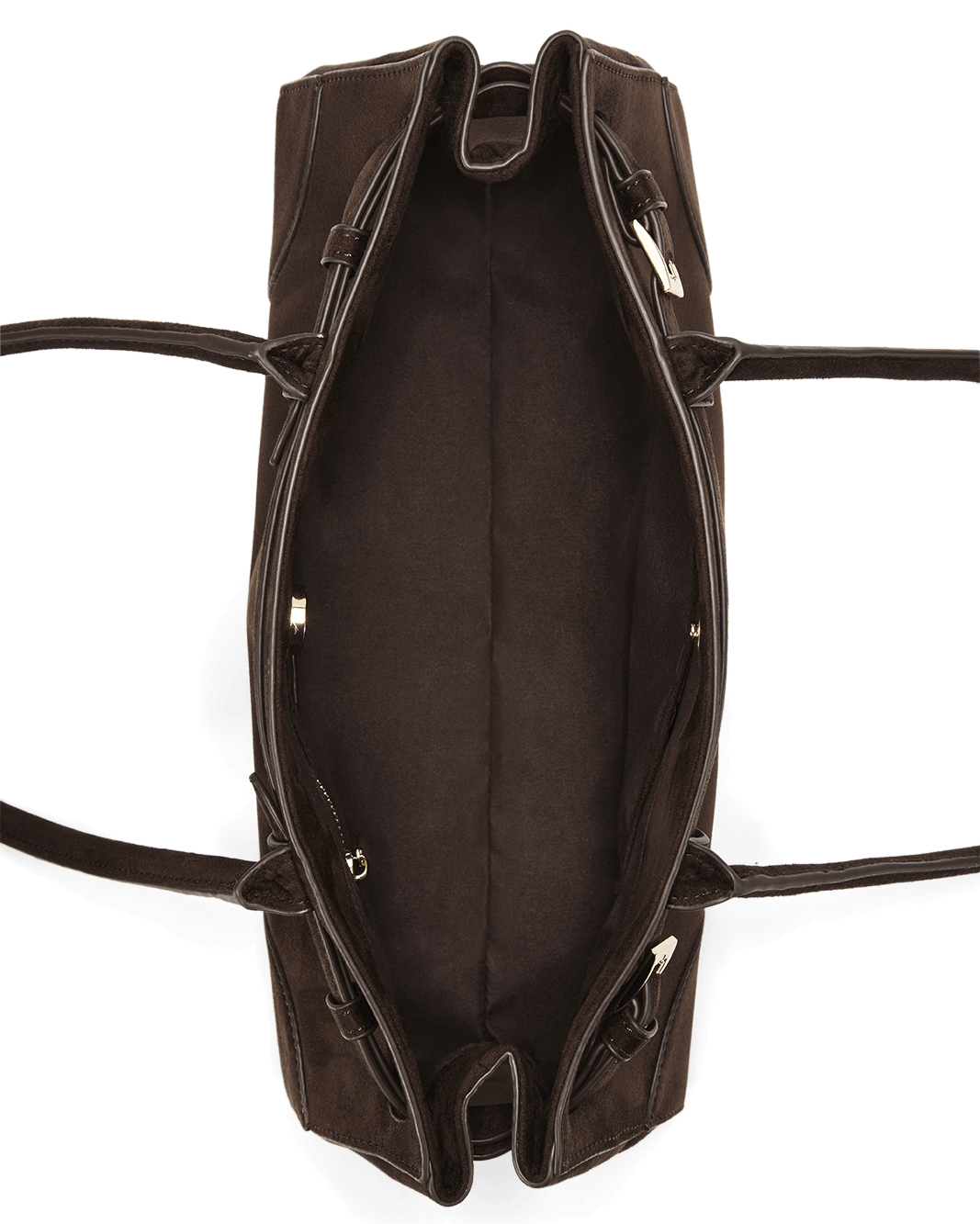 NADIA SHOULDER BAG - DARK CACAO SUEDE-Handbags-Billini-Billini