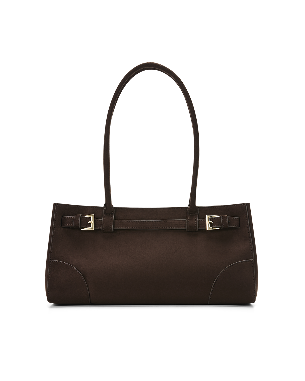 NADIA SHOULDER BAG - DARK CACAO SUEDE-Handbags-Billini-Billini