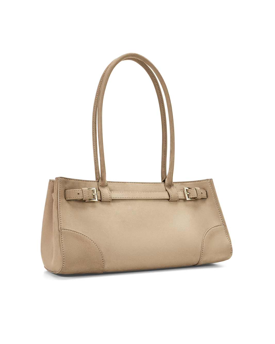 NADIA SHOULDER BAG - STONE SUEDE-Handbags-Billini-Billini