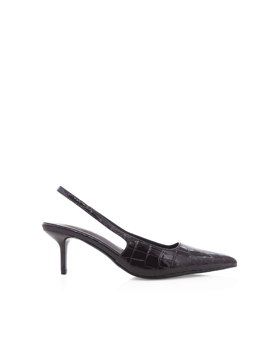 NAVEAH - DARK CACAO PATENT CROC-PUMPS-Billini-Billini