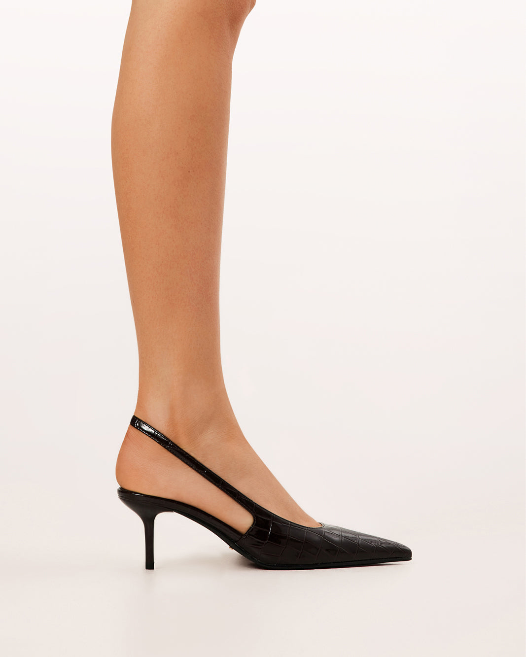 NAVEAH - DARK CACAO PATENT CROC-PUMPS-Billini-Billini