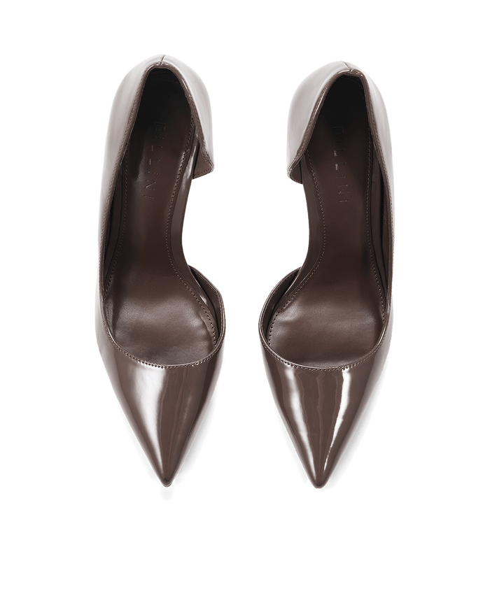 NEHEMIAH - DARK TAUPE PATENT-PUMPS-Billini-Billini