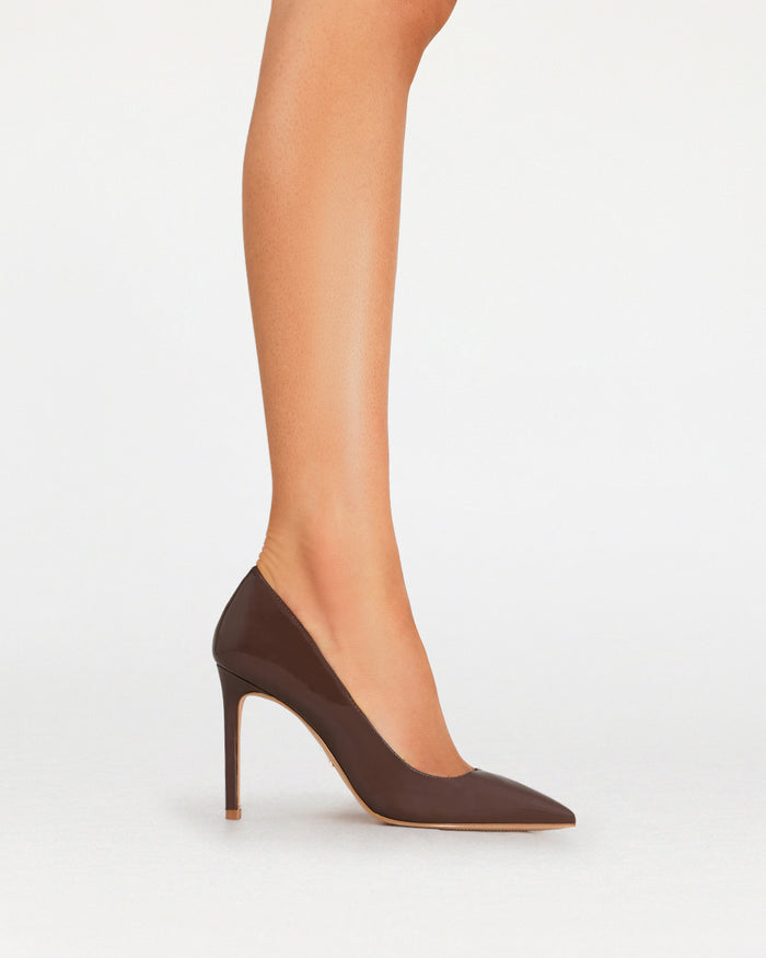 NEHEMIAH - DARK TAUPE PATENT-PUMPS-Billini-Billini