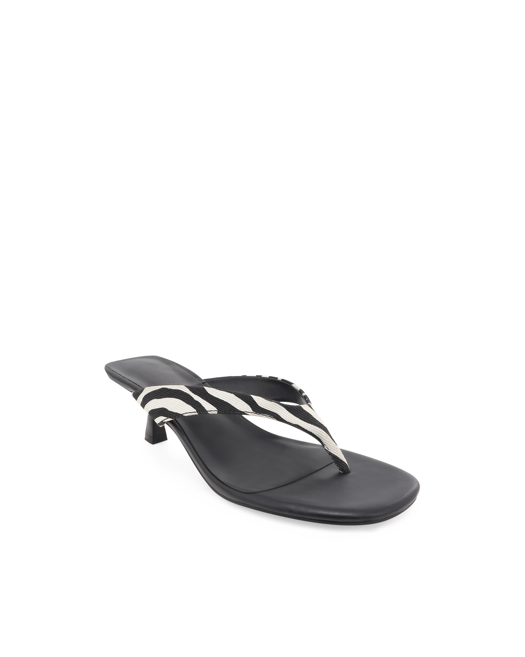 NIESHA - ZEBRA-BLACK-Heels-Billini-Billini
