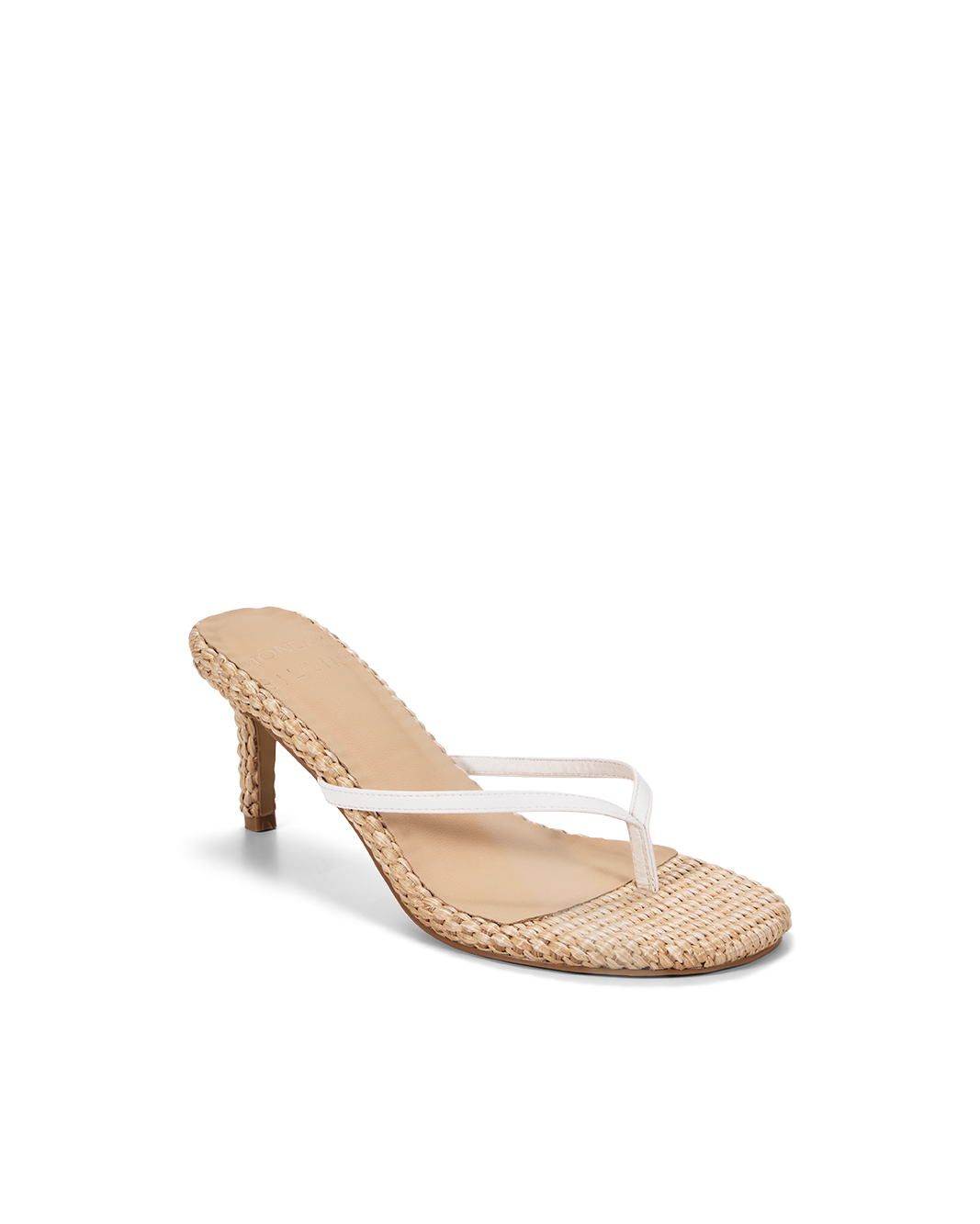 NERANO - WHITE-NATURAL RAFFIA-Heels-Billini-Billini