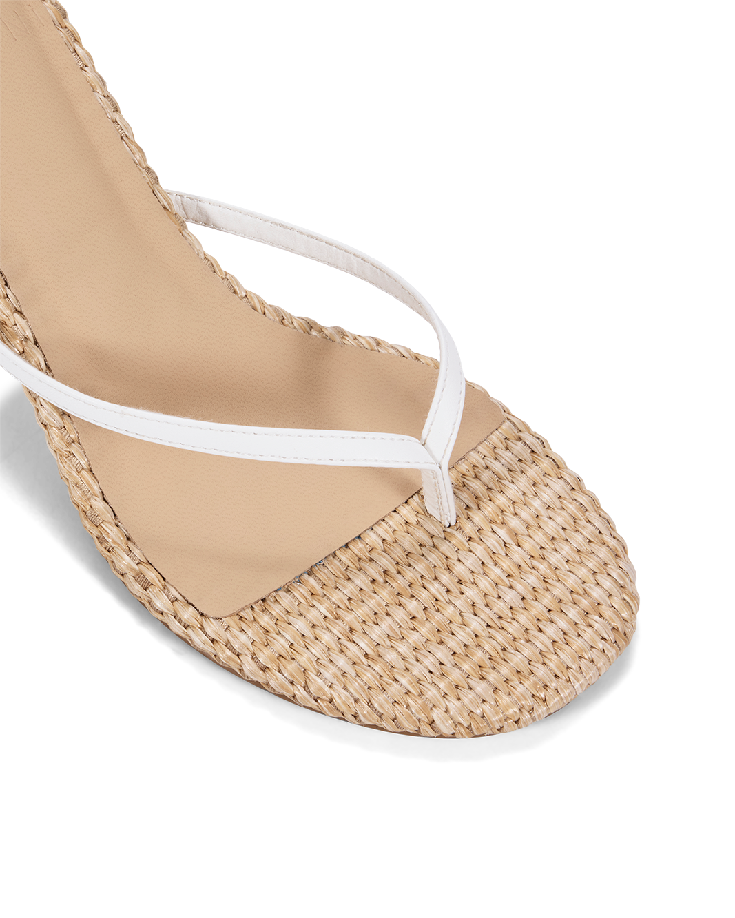 NERANO - WHITE-NATURAL RAFFIA-Heels-Billini-Billini