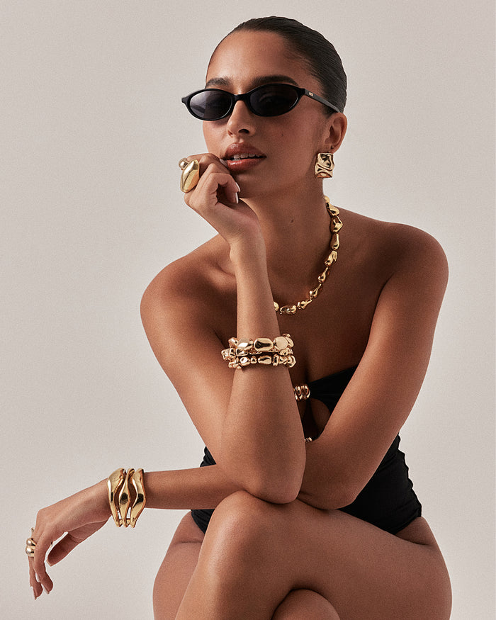 NINA BRACELET 3 PACK - GOLD-JEWELLERY-Billini-Billini