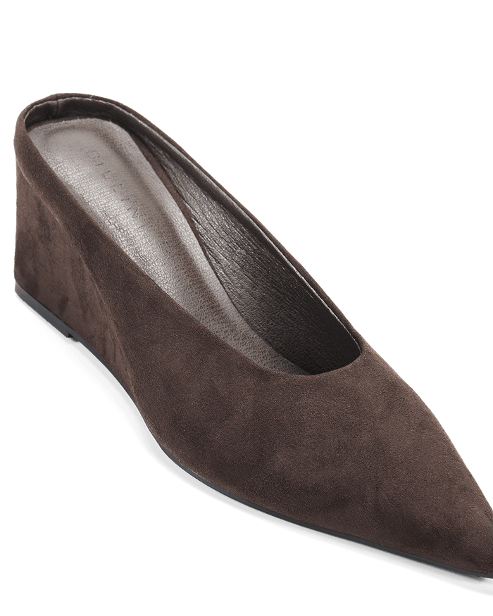 VIANNE - DARK CACAO SUEDE-Wedges-Billini-Billini