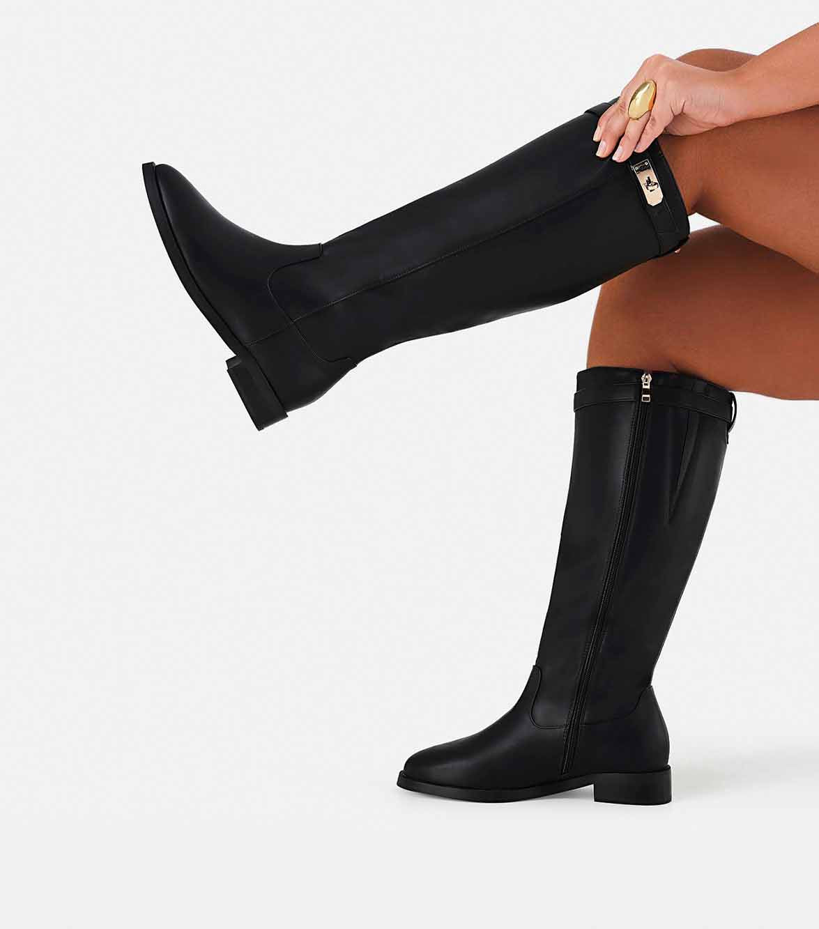 NOEMI CURVE - BLACK-Boots-Billini-Billini