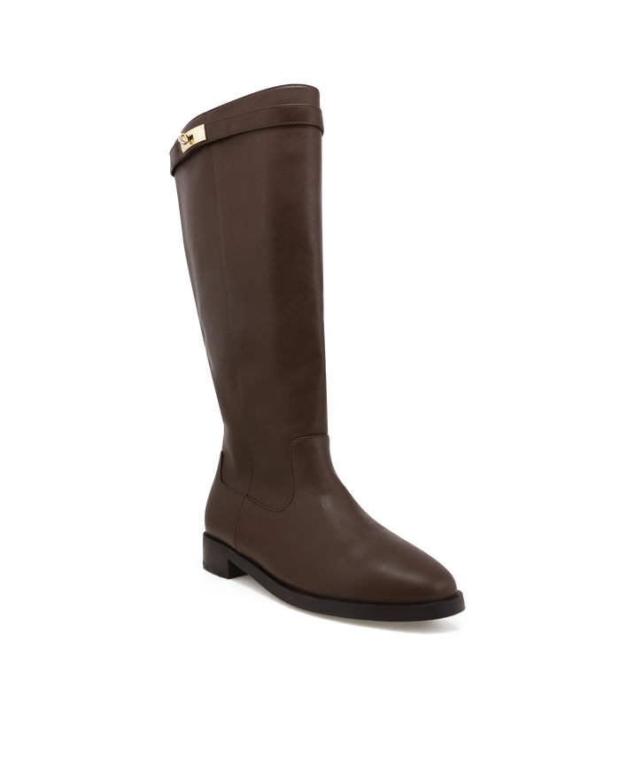 NOEMI EXTENDED CURVE - CHOCOLATE-Boots-Billini-Billini