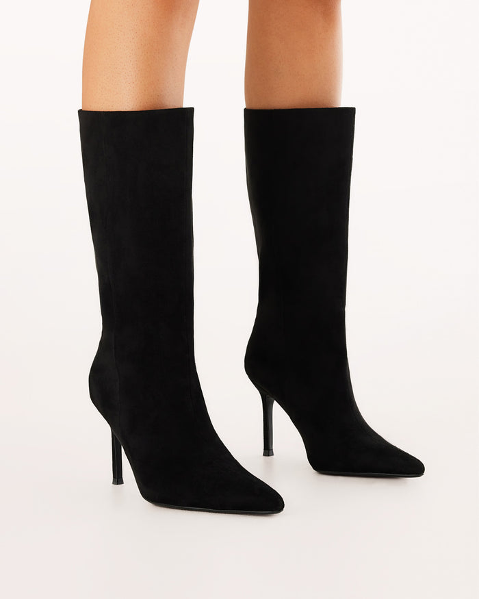 NOUR - BLACK SUEDE-Boots-Billini-Billini