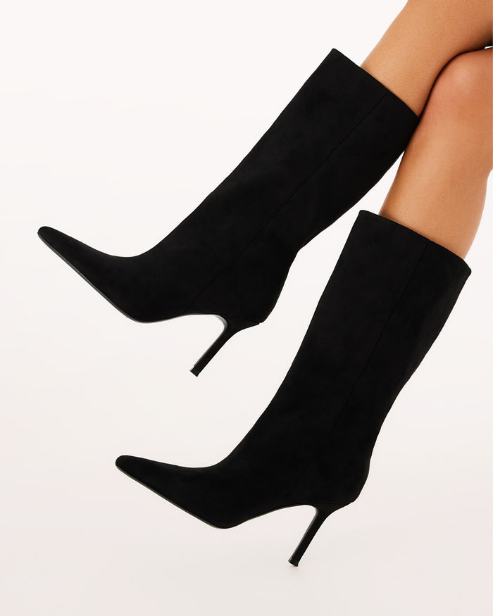 NOUR - BLACK SUEDE-Boots-Billini-Billini