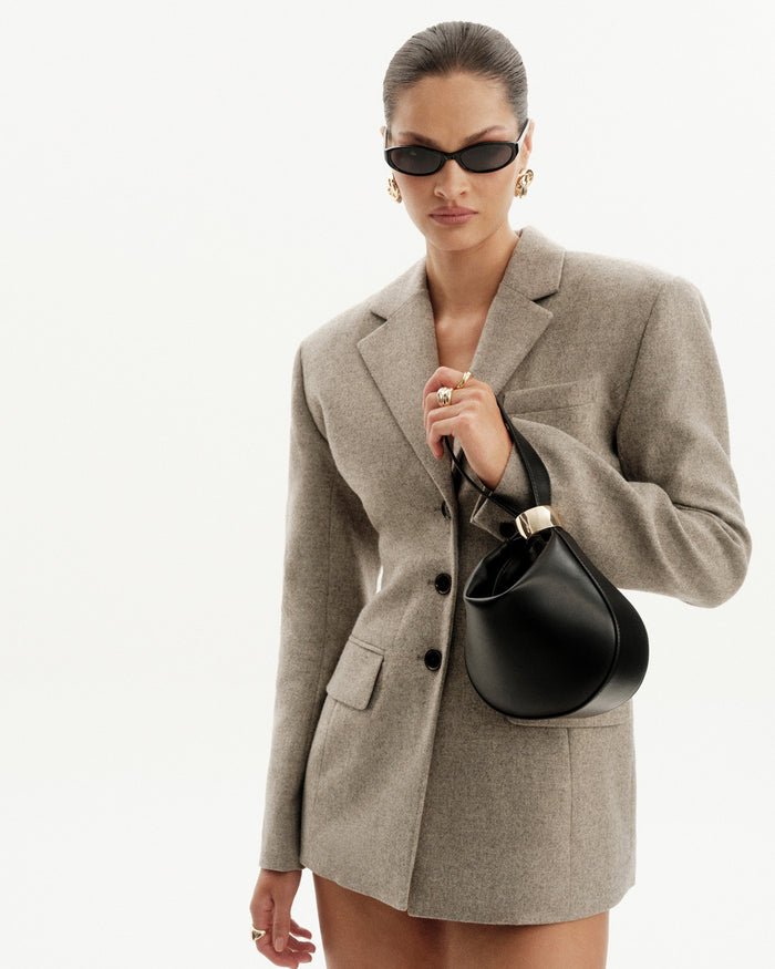 NOVA HANDLE BAG - BLACK-Handbags-Billini-Billini