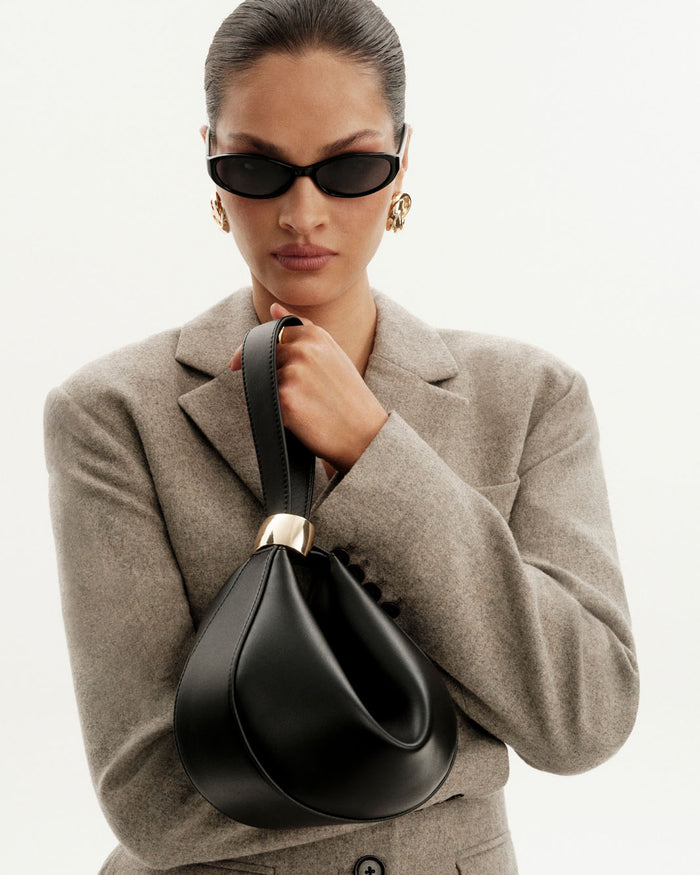 NOVA HANDLE BAG - BLACK-Handbags-Billini-Billini