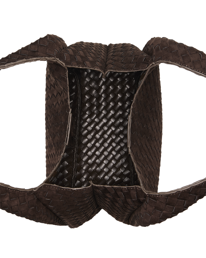 NOVIE SHOULDER BAG - DARK CACAO SUEDE-Handbags-Billini-Billini