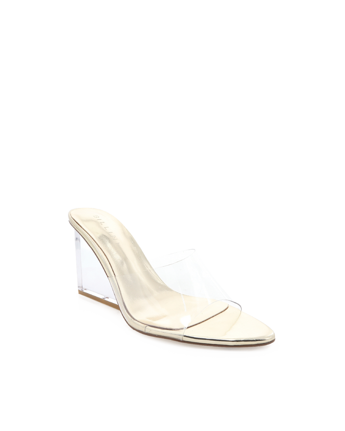 NYDIA - CLEAR-LIGHT GOLD SHINE-Wedges-Billini-Billini