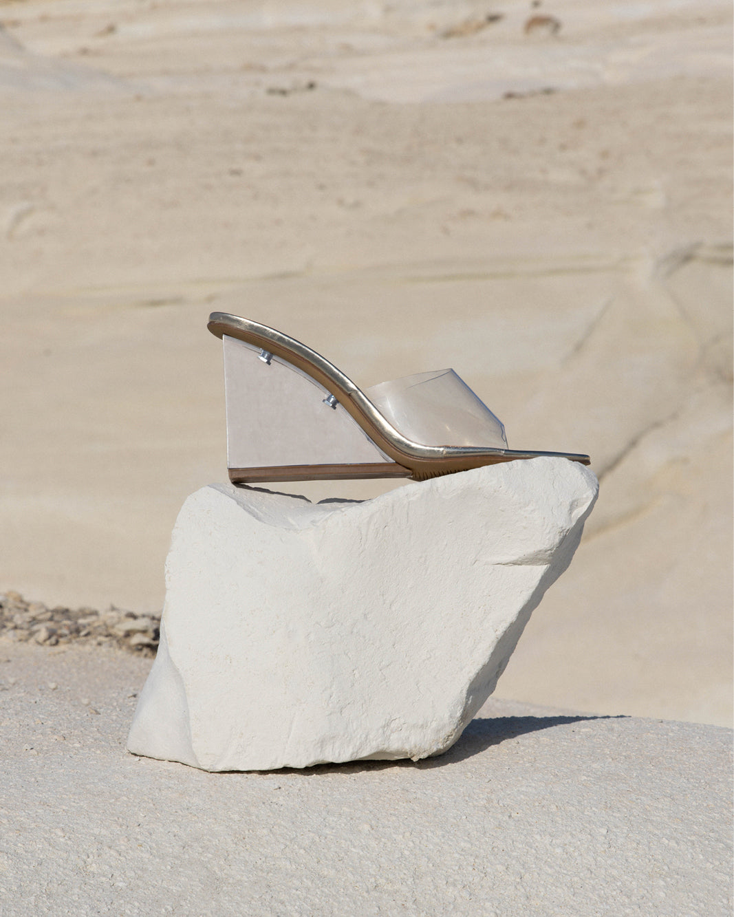 NYDIA - CLEAR-LIGHT GOLD SHINE-Wedges-Billini-Billini