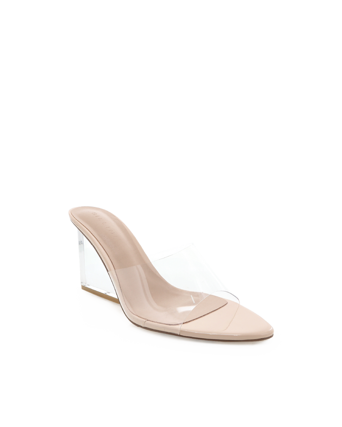 NYDIA - CLEAR-NUDE PATENT-Heels-Billini-Billini